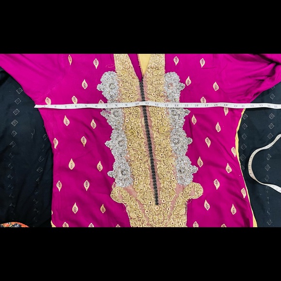 Zahra ahmad Pakistani designer long winter dress kurta large - Picture 9 of 12